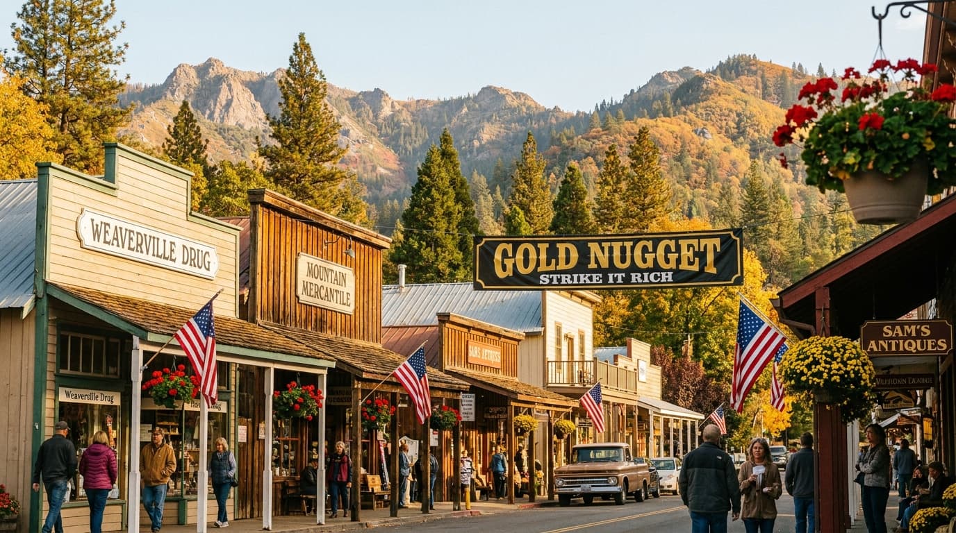 Main Street in Weaverville, California